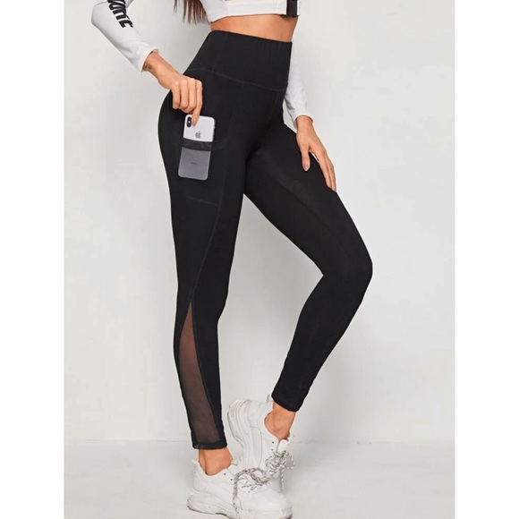 Thegreyhangerr Pants - Black Athletic Leggings